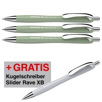 3 + 1 GRATIS: Schneider Kugelschreiber Slider Rave XB...