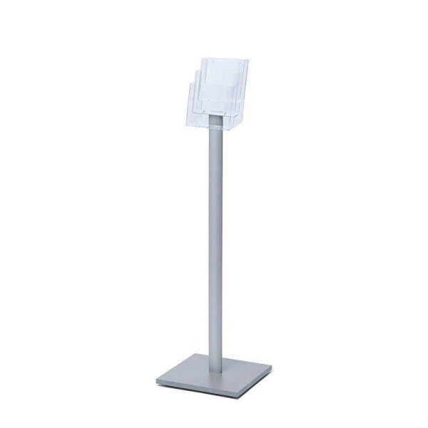 Showdown® Displays Prospektständer MB3C160 transparent DIN A5 3 Fächer 33,0 x 33,0 x 106,0 cm, 1 St.