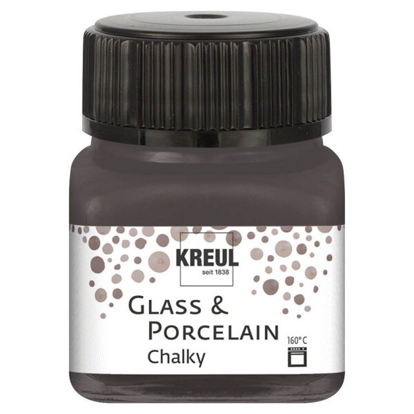 KREUL Chalky Porzellanfarben schwarz 20,0 ml