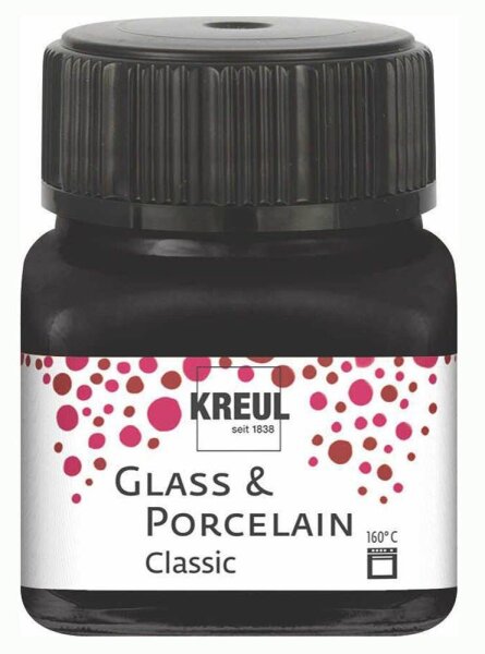 KREUL Classic Porzellanfarben schwarz 20,0 ml