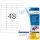 HERMA Sicherheitsetiketten 4232 weiß 45,7 x 21,2 mm, 25 Blatt