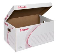 Esselte Archivcontainer weiß 56,0 x 38,0 x 26,5 cm, 10 St.