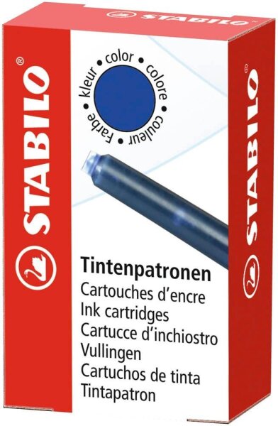 STABILO Tintenpatronen für Füller 5/0-041 königsblau, 6 St.