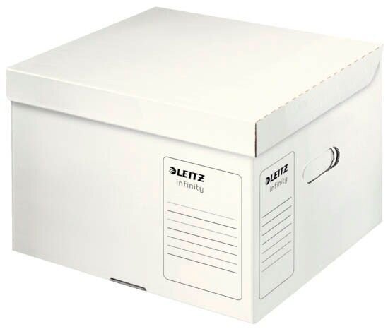LEITZ Archivcontainer Infinity M weiß 35,0 x 32,0 x 26,5 cm, 10 St.