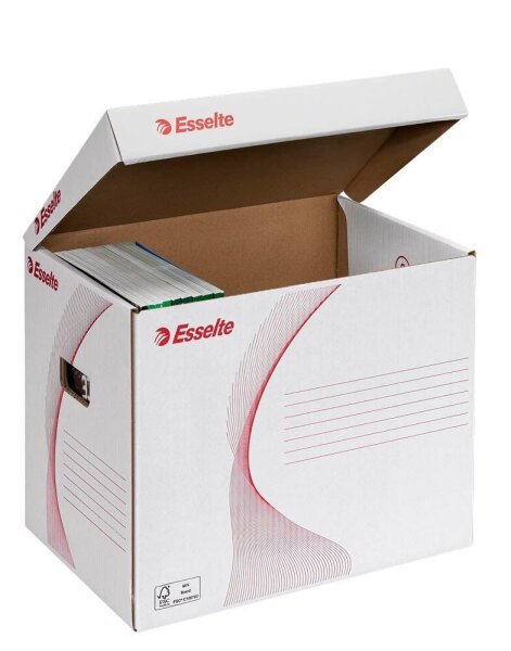 Esselte Archivcontainer weiß 39,8 x 28,0 x 30,2 cm, 10 St.