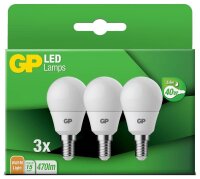 GP LED-Lampen Deco Mini Globe E14 4,9 W matt, 3 St.