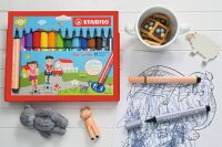 STABILO Trio® Scribbi Filzstifte farbsortiert, 14 St.