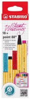 STABILO point 88 Fineliner farbsortiert 0,4 mm, 18 St.