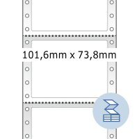 2.000 HERMA Computer-Endlosetiketten 8203 weiß...