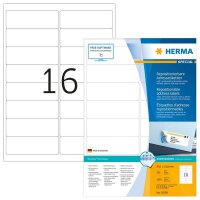 HERMA Adressetiketten 10309 weiß 33,8 x 99,1 mm,...