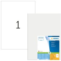 HERMA Etiketten 8692 weiß 297,0 x 420,0 mm, 100 Blatt