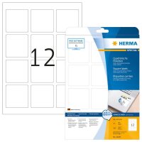 HERMA Etiketten 10109 weiß 60,0 x 60,0 mm, 25 Blatt