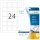 HERMA Etiketten 10108 weiß 40,0 x 40,0 mm, 25 Blatt