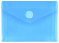 FolderSys Dokumententaschen DIN A7 blau glatt 0,20 mm, 10...