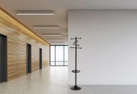 MAUL Kleiderständer MAULsaphir 9401090 schwarz Metall 8 Haken 38,0 x 171,0 cm, 1 St.