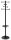 MAUL Kleiderständer MAULsaphir 9401090 schwarz Metall 8 Haken 38,0 x 171,0 cm, 1 St.