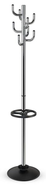 MAUL Kleiderständer MAULpolaris 9402596 silber Metall 8 Haken 36,5 x 177,0 cm, 1 St.