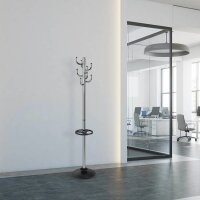 MAUL Kleiderständer MAULpolaris 9402596 silber Metall 8 Haken 36,5 x 177,0 cm, 1 St.