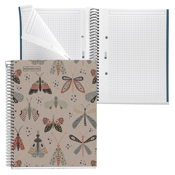 MIQUELRIUS Collegeblock Eco Design 1 kariert DIN A5 Innenrand, 1 St.