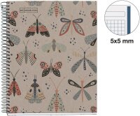MIQUELRIUS Collegeblock Eco Design 1 kariert DIN A5 Innenrand, 1 St.