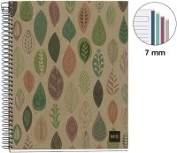 MIQUELRIUS Collegeblock Eco Desgin 4 liniert DIN A5 Innenrand, 1 St.