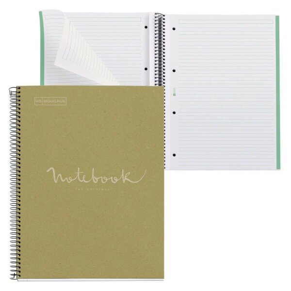 MIQUELRIUS Collegeblock Eco Emotions 1 liniert DIN A4 Innenrand, 1 St.