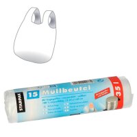STARPAK Müllbeutel CleanUp 35,0 l transparent 12,0...