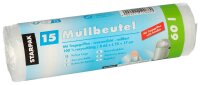 STARPAK Müllbeutel 60,0 l transparent 12,0 µm,...