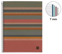 MIQUELRIUS Collegeblock Eco Desgin 4 liniert DIN A4 Innenrand, 1 St.