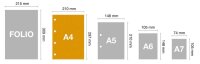MIQUELRIUS Collegeblock Eco Desgin 4 liniert DIN A4 Innenrand, 1 St.