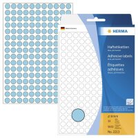 HERMA Klebepunkte 2213 blau Ø 8,0 mm, 5.632 St.