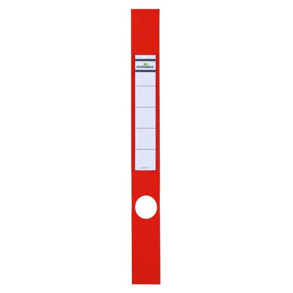 DURABLE Ordneretiketten ORDOFIX® rot für 5,0 cm Rückenbreite, 10 St.
