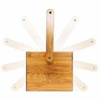 relaxdays Schreibtisch-Organizer braun Bambus 4...