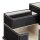 relaxdays Schreibtisch-Organizer schwarz Lederimitat 4 Fächer 18,0 x 12,0 x 10,0 cm