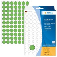 HERMA Klebepunkte 2235 grün Ø 13,0 mm, 2.464 St.