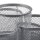 relaxdays Schreibtisch-Organizer silber Metall 7 Fächer 17,5 x 16,5 x 11,0 cm