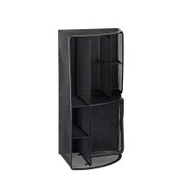 relaxdays Schreibtisch-Organizer schwarz Metall 6...