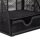 relaxdays Schreibtisch-Organizer schwarz Metall 6 Fächer 27,5 x 14,0 x 12,5 cm