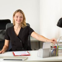 relaxdays Schreibtisch-Organizer silber Metall 6...