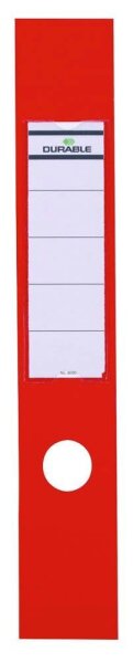 DURABLE Ordneretiketten ORDOFIX® rot für 7,0 cm Rückenbreite, 10 St.