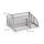 relaxdays Schreibtisch-Organizer silber Metall 5 Fächer 25,5 x 18,0 x 10,5 cm
