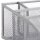 relaxdays Schreibtisch-Organizer silber Metall 5 Fächer 25,5 x 18,0 x 10,5 cm