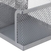 relaxdays Schreibtisch-Organizer silber Metall 3...