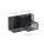 relaxdays Schreibtisch-Organizer schwarz Metall 3 Fächer 18,5 x 9,5 x 10,0 cm