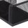 relaxdays Schreibtisch-Organizer schwarz Metall 3 Fächer 18,5 x 9,5 x 10,0 cm