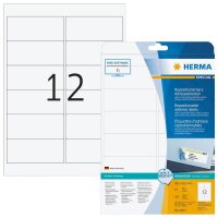 HERMA Adressetiketten 10017 weiß 99,1 x 42,3 mm, 25...