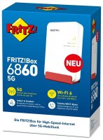 FRITZ! FRITZ!Box 6860 5G WLAN-Router, 1 St.
