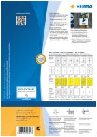 HERMA Folien-Kraftklebe-Etiketten 9501 weiß 210,0 x 297,0 mm, 50 Blatt