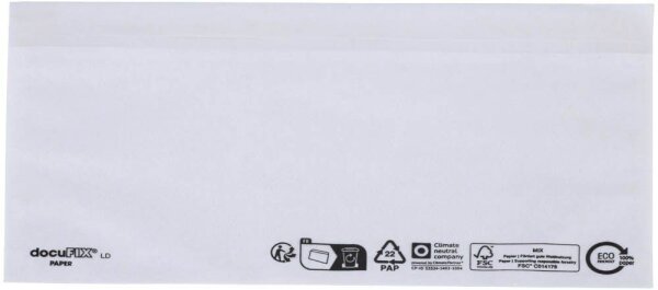 docuFIX® PAPER Lieferscheintaschen Papier DIN lang 1.000 St.