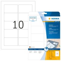 HERMA Etiketten 8840 weiß 83,8 x 50,8 mm, 25 Blatt